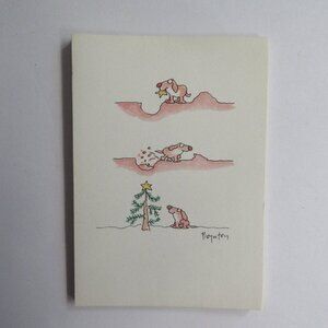 8 Sandra Boynton 1981 Holiday Christmas Greetings Cards w/ Envelopes in Box